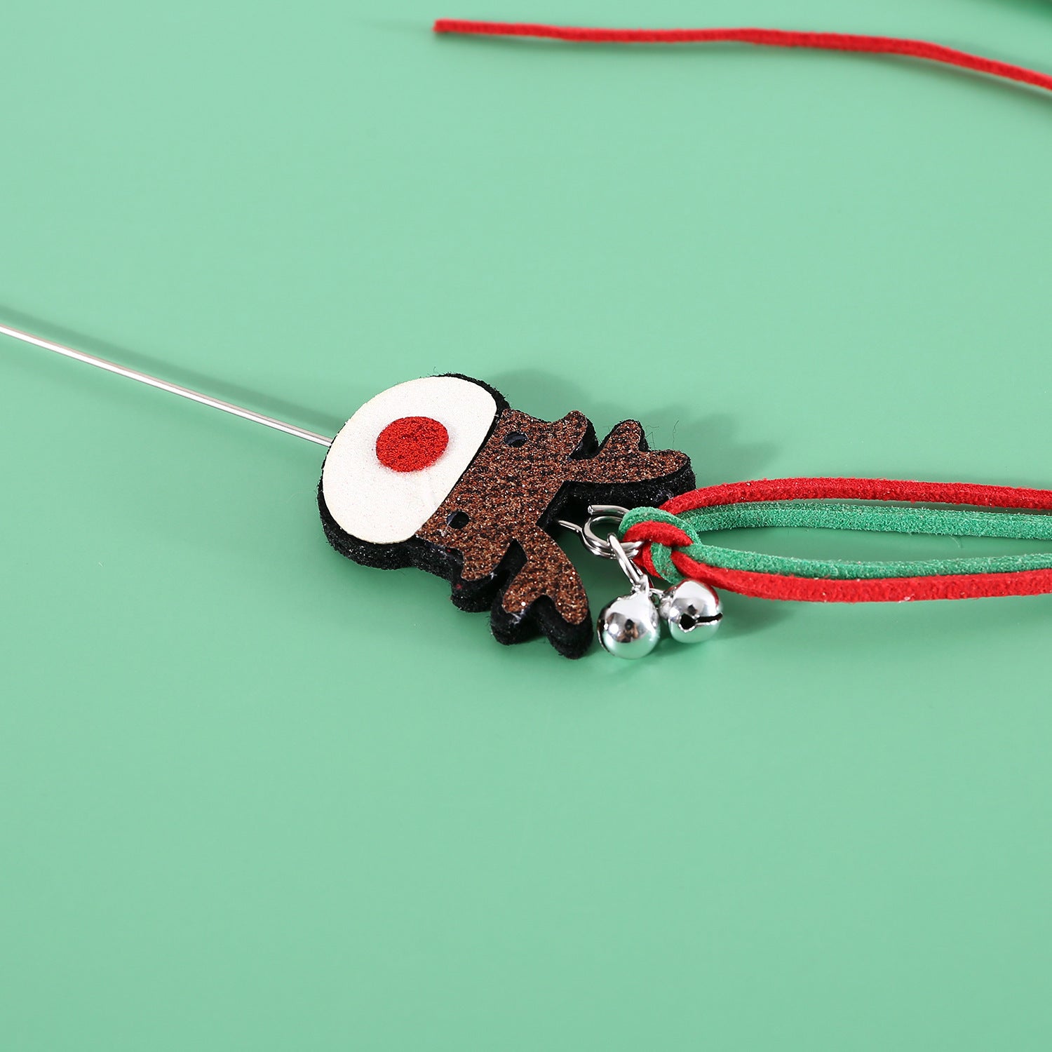 Christmas Cat Teaser Tassel Sound Bell Interaction - Bellarte Enchanté Christmas Cat Teaser Tassel Sound Bell Interaction